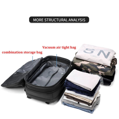 Men's Travel Backpack – Large Capacity 17-Inch Laptop Backpack, Business & Hiking Expandable School Bag