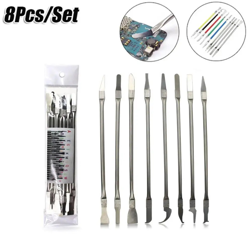 Phone Repair Tools Kit – Disassembly Blades, Pry Tools, Metal Kit & Adhesive Remover for CPU & IC Chip Repair   1/2