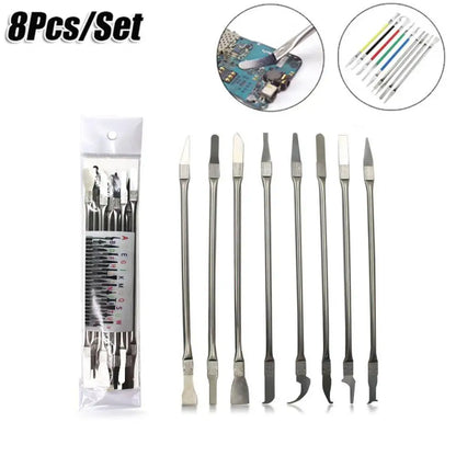 Phone Repair Tools Kit – Disassembly Blades, Pry Tools, Metal Kit & Adhesive Remover for CPU & IC Chip Repair   1/2
