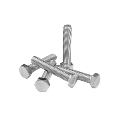 304 Stainless Steel Hex Head Screw – American-Made ANSIB18.2.1 Standard Bolts in 1/4, 5/16, 3/8, 7/16, 1/2, 5/8 Sizes