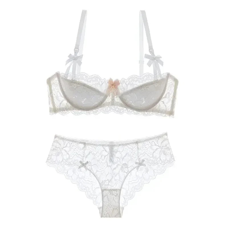 MOYISU French Romantic Lace Bra – Comfortable, Breathable & Sexy Slim Fit Underwear for Women