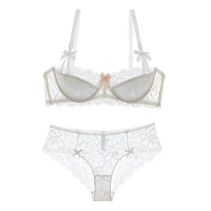MOYISU French Romantic Lace Bra – Comfortable, Breathable & Sexy Slim Fit Underwear for Women
