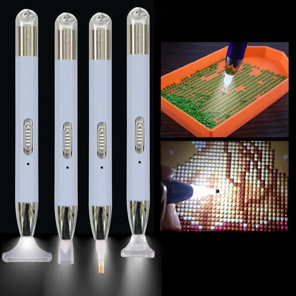 5D DIY Diamond Painting Kit – Multifunctional Plastic Diamonds with Lighting for Kids & Adults Craft Drawing
