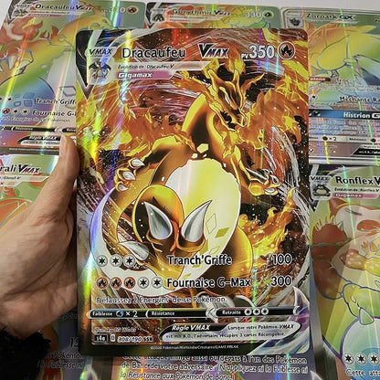2024 Oversized Pokémon Cards – 30pcs Jumbo VMAX, VSTAR, GX, Arceus, Pikachu & Charizard Super Shiny Rare Cards for Birthday Gifts