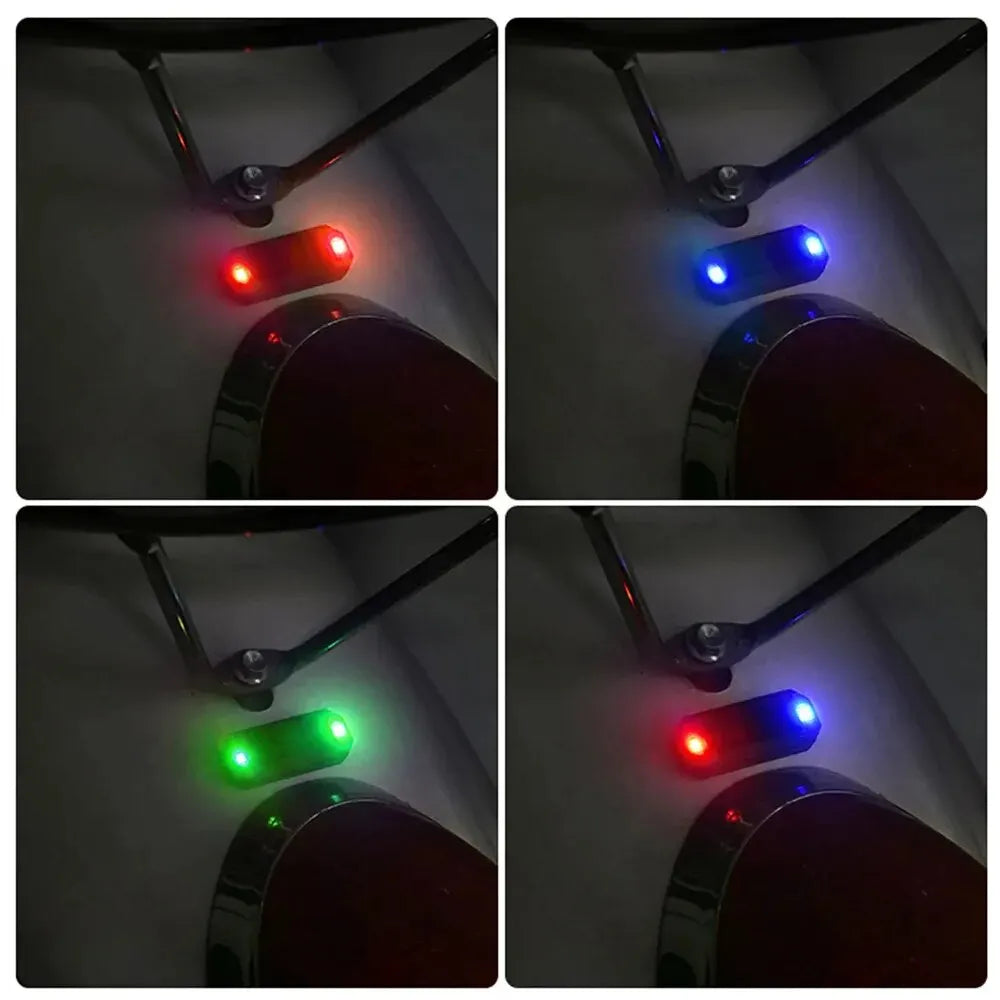 Mini LED Solar Power Car Warning Light - Night Security Simulated Alarm, Wireless Anti-Theft Caution Lamp, Flashing Dummy Alarm