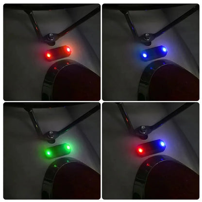 Mini LED Solar Power Car Warning Light - Night Security Simulated Alarm, Wireless Anti-Theft Caution Lamp, Flashing Dummy Alarm