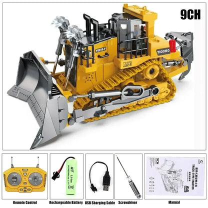 New RC Engineering Vehicle Toy — 2.4G Crawler Bulldozer, Excavator & Dumper Car for Boys, Kids Holiday Gift