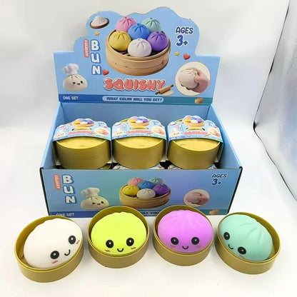 Dumpling Squishy Stress Relief Toy - Cute Slow-Rebound Fidget Toy for Kids & Adults