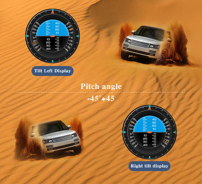 XS HUD Car Gauge – Multi-Function OBD+GPS Display for Water Temp, Turbo, Oil Pressure & Oil Temp Head-Up Display