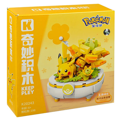 New Anime Pokémon DIY Building Block Toys – Pikachu, Sylveon, Togepi Cartoon Figures for Home Decoration