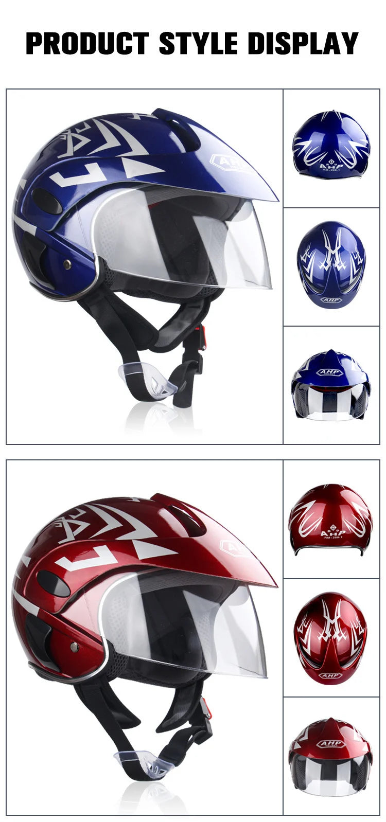 Child Motorcycle Helmet (3-9 Years) – ABS Unisex Safety Motocross & ATV Cross Helmet for Bicycle & Downhill Riding