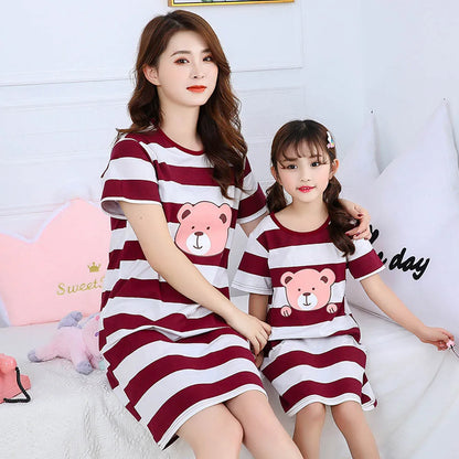 Mom & Daughter Summer Nightgowns - Matching Family Pajamas & Girls Sleepwear Dresses