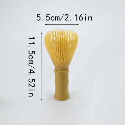 Matcha Plastic Tea Whisk Set - Food Grade Matcha Chasen with Whisk Stand for Easy Tea Preparation