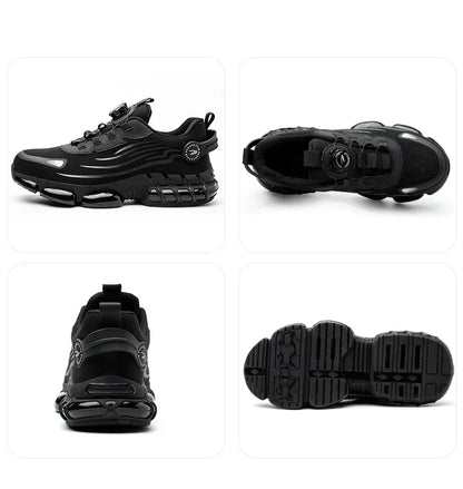Rotating Button Safety Shoes for Men – Anti-Smash, Anti-Puncture Work & Security Protective Boots, Fashion Sport Design