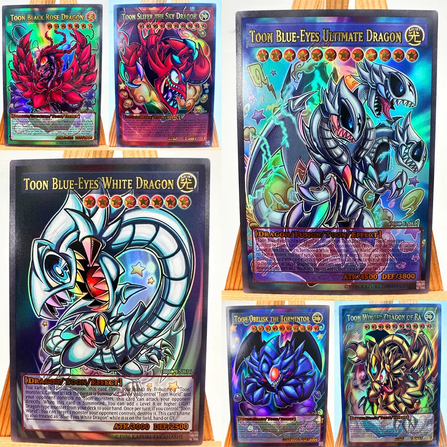 18PCS Blue-Eyes Ultimate Dragon Yu-Gi-Oh! Card Set – English Anime Collectible Game Hobby Cards