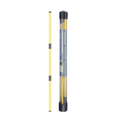 Golf Swing Training Alignment Sticks – 2 Sets 48” Collapsible Practice Rods in 5 Colors