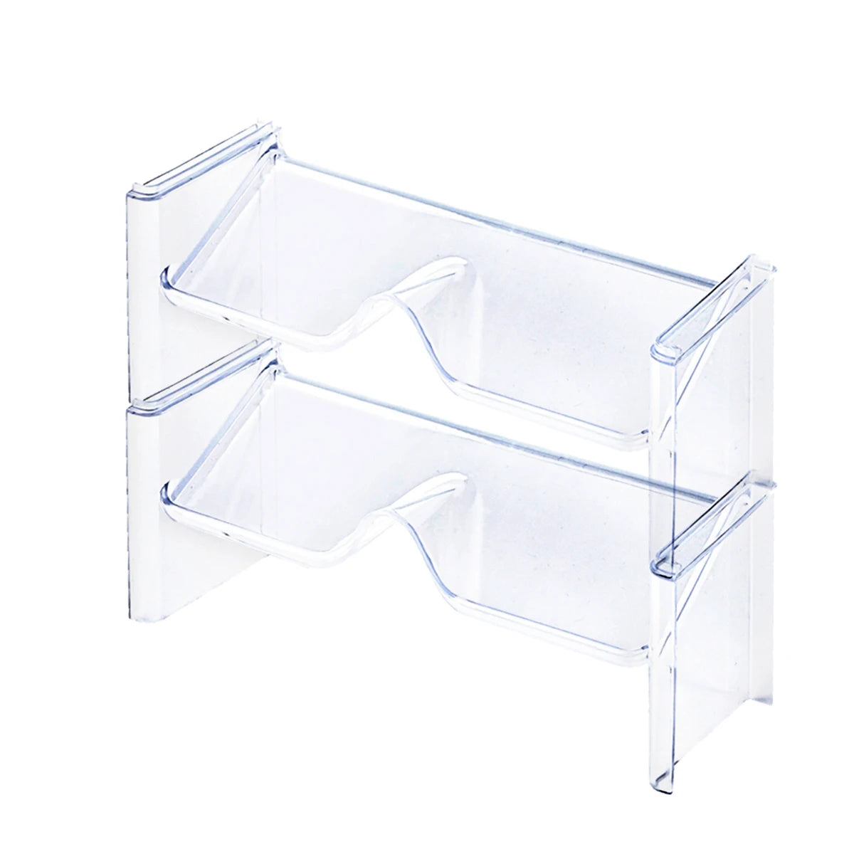 2-Pack Transparent Stacking Glasses Rack – Desktop Sunglasses Display Holder