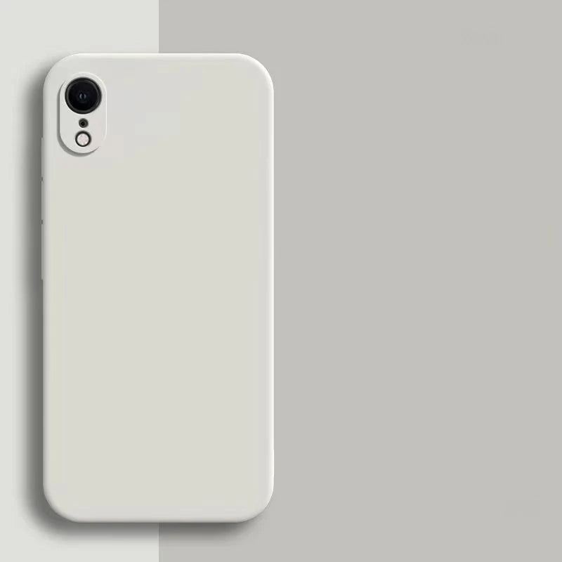 Original Liquid Silicone Case for iPhone - Shockproof TPU Protective Back Cover for X, XR & XS Max