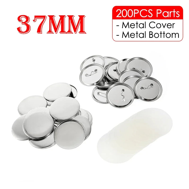 25/32/37/44/58/75mm Badge Maker Molds - DIY Button Press Machine, Interchangeable Die Mould for Round Badge Punching