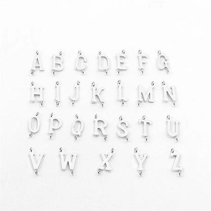 New Classic A-Z Initial Letter Bracelet - Handmade Stainless Steel Chain for Men, Unique Jewelry Gift