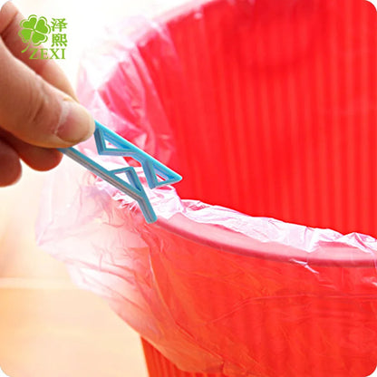 Creative Household Trash Can Clips - Garbage Bag Locks for Secure Storage and Organization (2/4PCS)