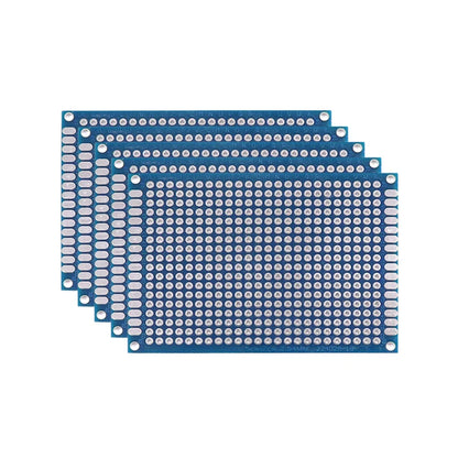PCB Prototype Boards - Double Sided Blue Circuit Boards for DIY Soldering Projects 5-10PCS