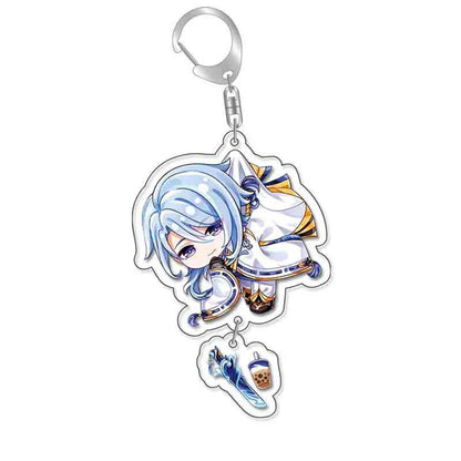 Anime Game Keychain – Atataki Itto, Kunikuzushi, Xiao, Tartaglia & Kazuha Cat Series Cosplay Key Chain