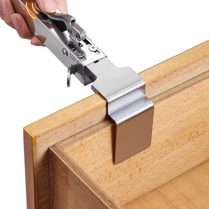Drawer Fastening Clip — Adjustable Front Mount Clamp for Quick and Accurate Drawer Panel Installation