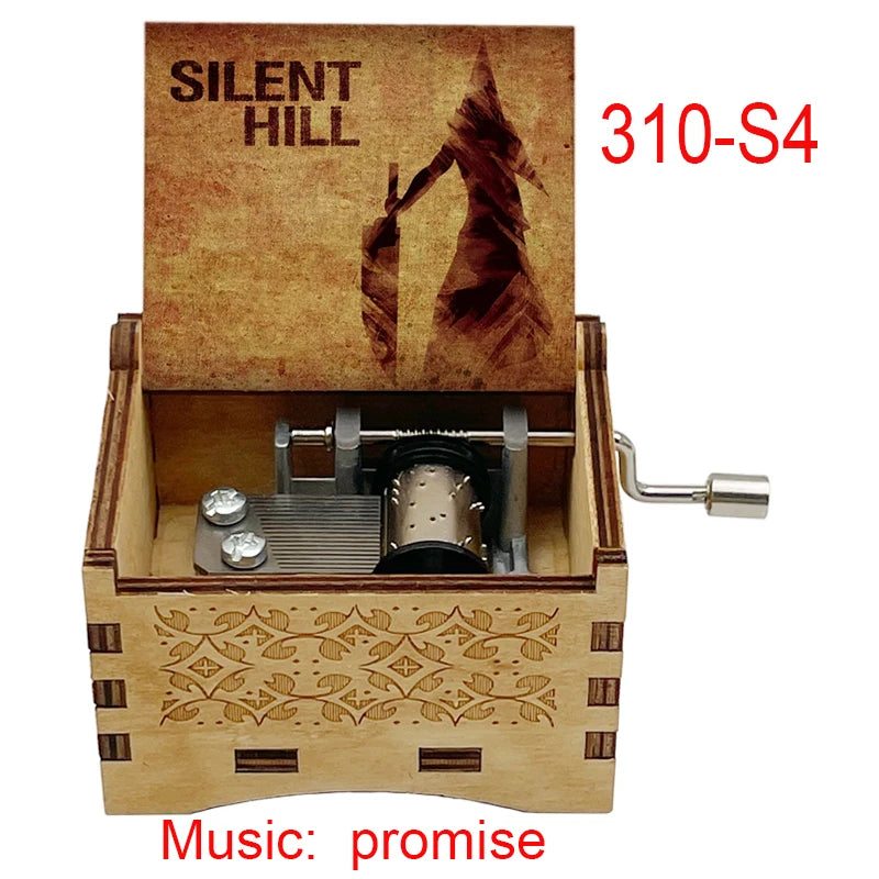 Silent Hill 2 Promise Music Box - 18-Tone Classic Game Soundtrack Wooden Decor and Holiday Gift