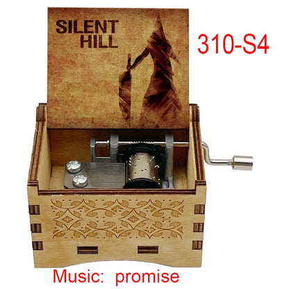 Silent Hill 2 “Promise” 18-Note Music Box – Classic Game Soundtrack, Wooden Home Decor and Gift Ornament