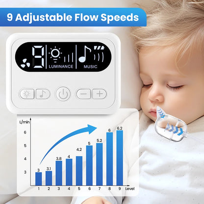 Baby Electric Nasal Aspirator - Rechargeable Infant Nose Cleaner with Built-In Music and Nursery Rhymes