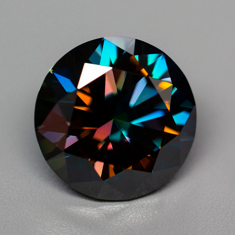 Rainbow Purple VVS1 Moissanite Diamond 0.1–5.0ct Loose Stone with GRA Certificate & Tester Pass