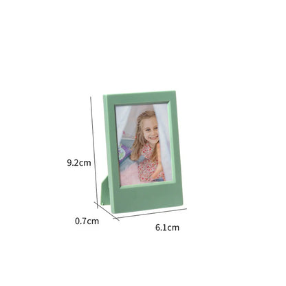 Mini Desktop Photo Frame - Photocard Holder and Scrapbook Decorative Stand for Desktop Decor