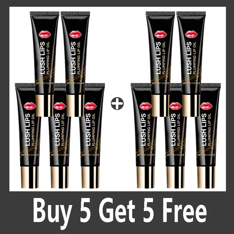 Long-Lasting Volumizing Lip Serum – Plumping Gloss Oil for Fuller Lips, Fine Line Smoothing & Deep Moisturizing Lip Care