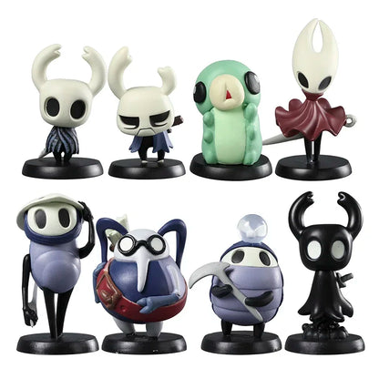 Hollow Knight PVC Figure Set | Hornet, Knight, Zote, Grub, Quirrel, Cornifer & Myla Desktop Decoration Toys