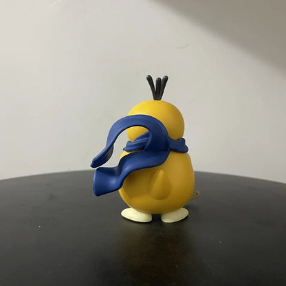Pokemon Series Psyduck Gatling Gun Figure — Cute Duck Anime Figurine Collectible Toy, Creative Model Gift for Birthdays