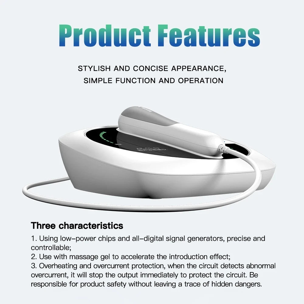 Ultrasound Physiotherapy Massage Device – 1MHz Ultrasonic Instrument for Muscle & Joint Pain Relief, Drug-Free Therapy