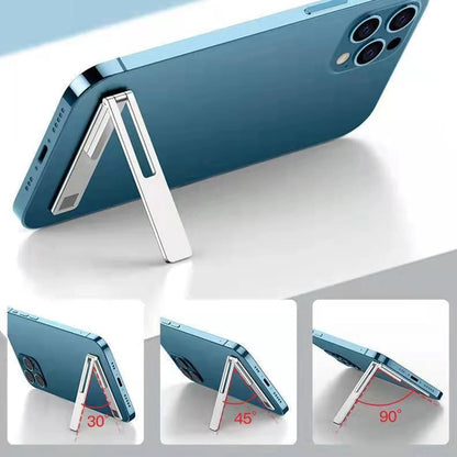 Ultra-Thin Metal Folding Phone Holder | Invisible Back Stick Desktop Holder | Portable Mobile Support Stand