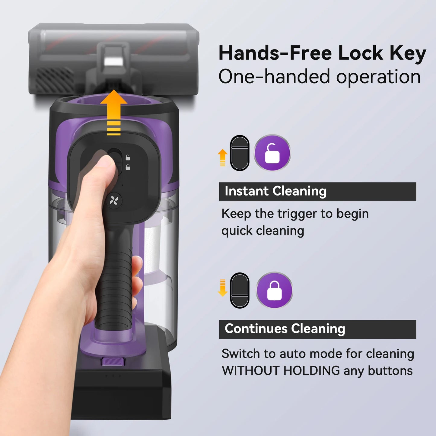 INSE S10 Cordless Vacuum Cleaner - 6 in 1 Stick Vacuum with 30Kpa 350W Suction, Max 50 Min Runtime Rechargeable Vacuum