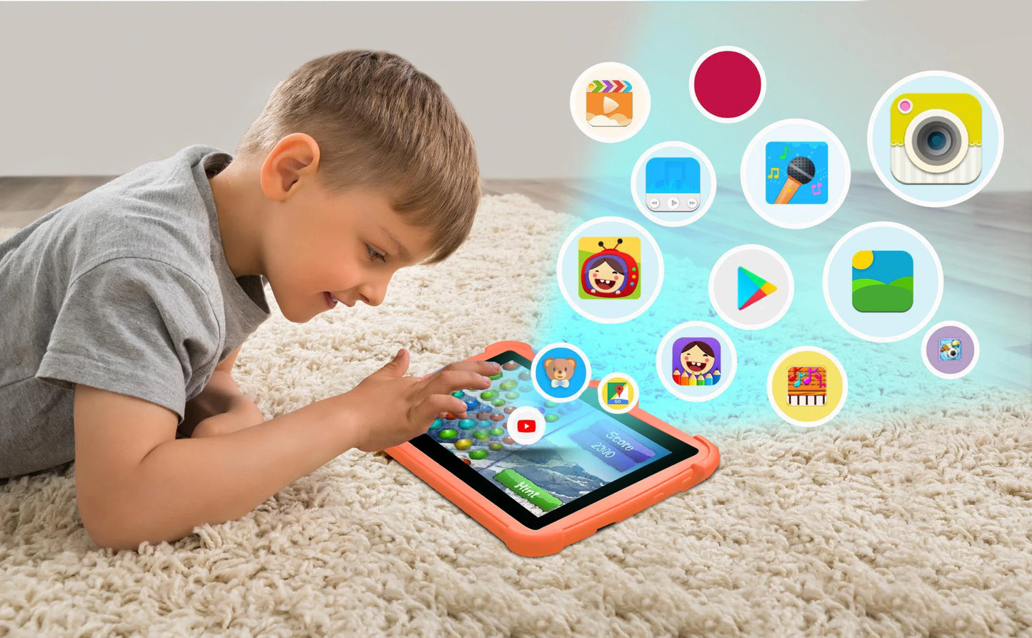 7-Inch Kids Tablet PC – Android 13, Quad-Core, 4GB RAM & 64GB ROM, Educational Learning Tablet for Children
