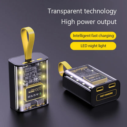 3x18650 Battery Charger Case - DIY 5V 2A Power Bank Box with Dual USB Output & LED Night Light