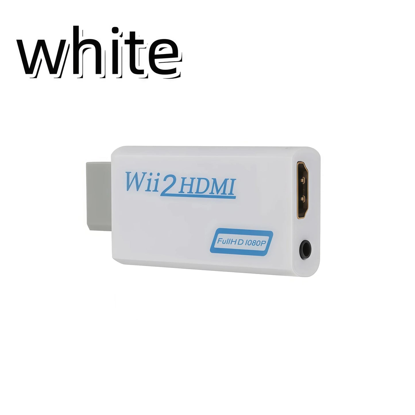 Wii HDMI Converter Adapter - 1080P Upscaling Video Converter with Audio Jack for Nintendo Wii Console