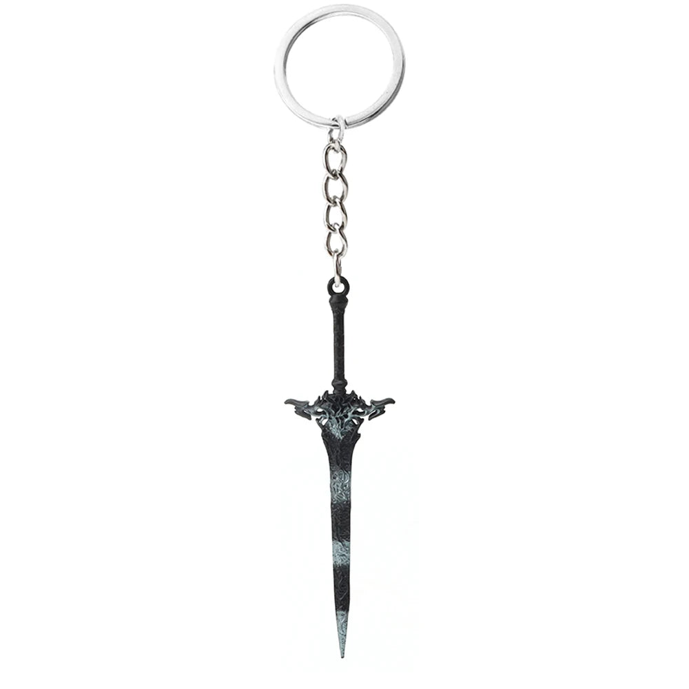 Final Fantasy Sword Pendant Keychain – Mini Remastered Game Key Ring for Car, Backpack & Cosplay Jewelry Accessories Gift