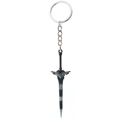 Final Fantasy Sword Pendant Keychain – Mini Remastered Game Key Ring for Car, Backpack & Cosplay Jewelry Accessories Gift