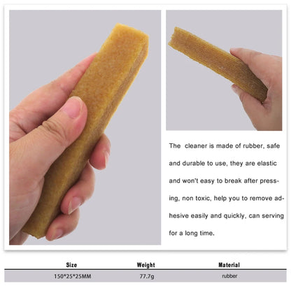 Cleaning Eraser Stick: 1" x 1" x 6" Natural Rubber for Dust Removal on Abrasive Belts, Sanding Discs, Drum Sanders, and Skateboards