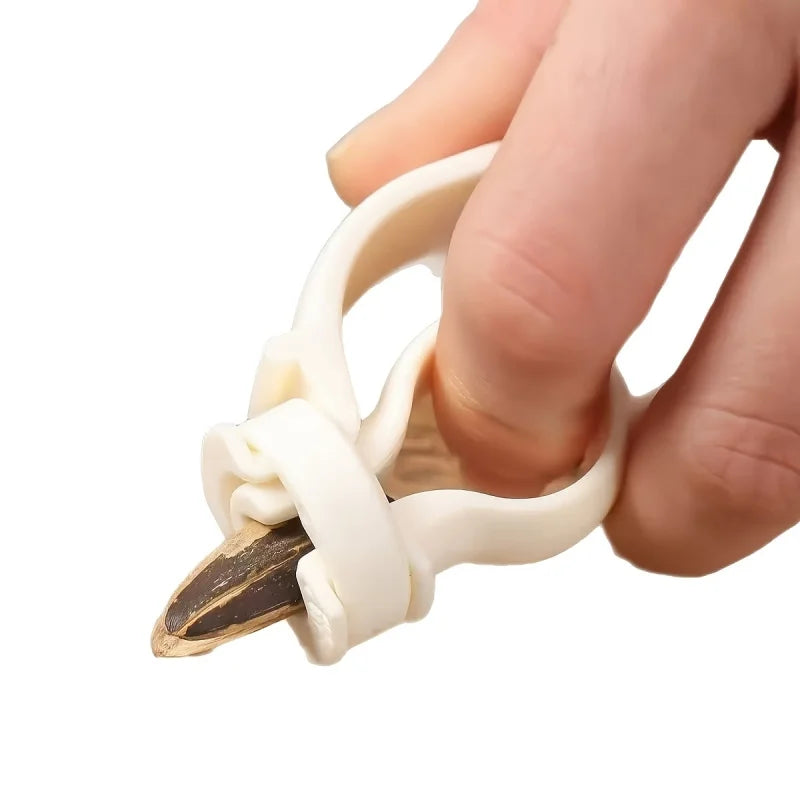 2Pcs Sunflower Seed Cracking Pliers - Handheld Seed Peeler with Easy-Grip Design and Teeth Protection Tool