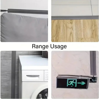 Self-Adhesive PVC Cable Protector Strip — Wire & Cord Insulation Cover, Wear-Resistant Trip Prevention Organizer