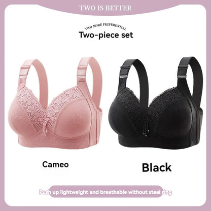 Women’s Lace Deep V Ultra-Thin Bralette – Sexy Sheer Lingerie Top Plus Size Comfortable Everyday Bra