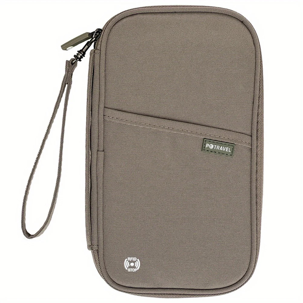 RFID Blocking Family Passport Wallet – Multi-Functional Travel Document Organizer Bag