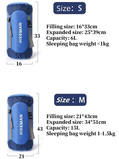 Ultra-Light Sleeping Bag Compression Storage Bag – Waterproof & Portable for Outdoor Camping